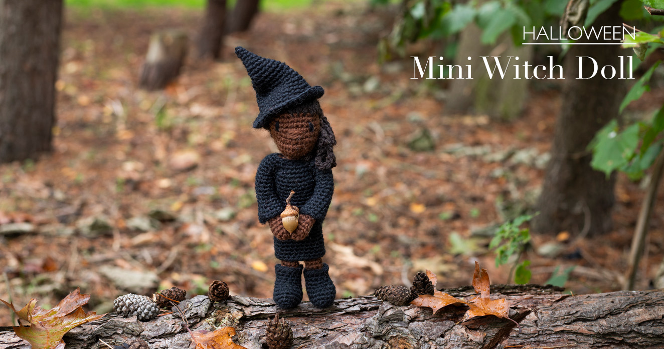 HALLOWEEN mini dolls witch toft crochet patterns wool
